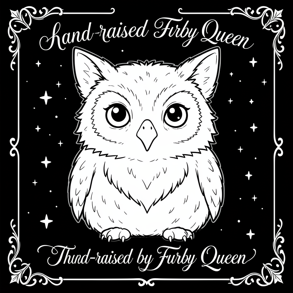 Hand-raised by The Furby Queen printable art